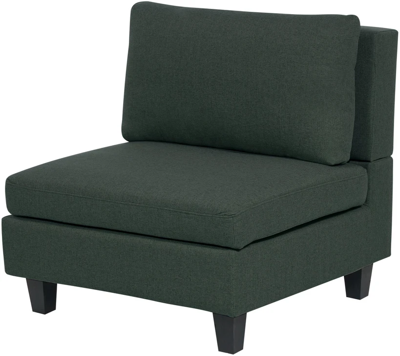 Beliani Modulinė 3 vietų sofa UNSTAD tamsiai žalia