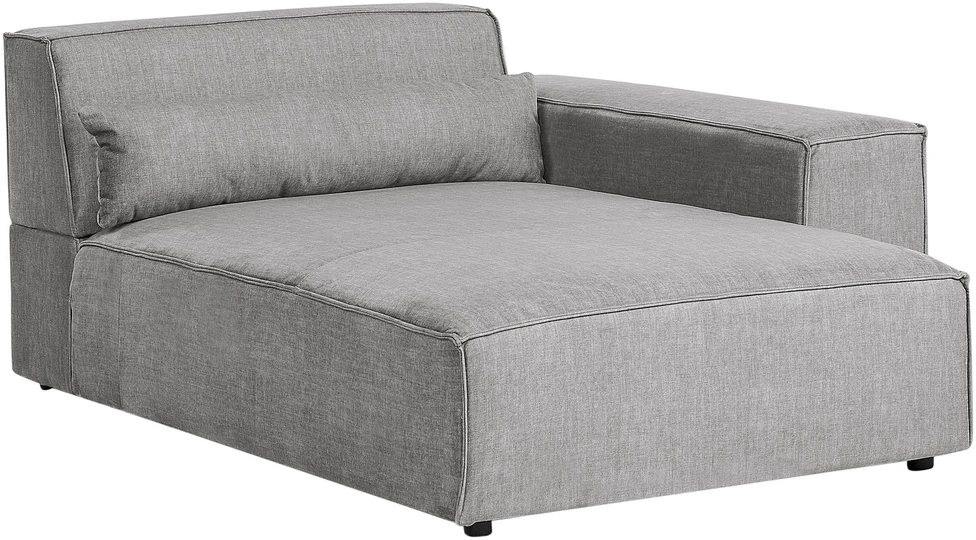 Beliani Modulinė 4 vietų kampinė sofa HELLNAR kairinė, pilka