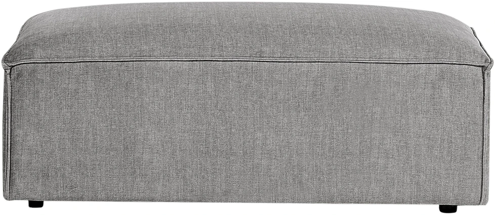 Beliani Modulinė 5 vietų kampinė sofa „HELLNAR“, dešininė, pilka, su otomanu
