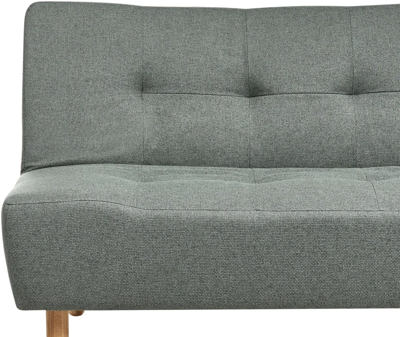 Beliani Modulinė išskleidžiama kampinė sofa 4 asmenims ALSTEN žalia, dešininė