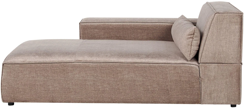Beliani Modulinė kampinė sofa 3 vietų HELLNAR, šviesiai ruda, dešininė