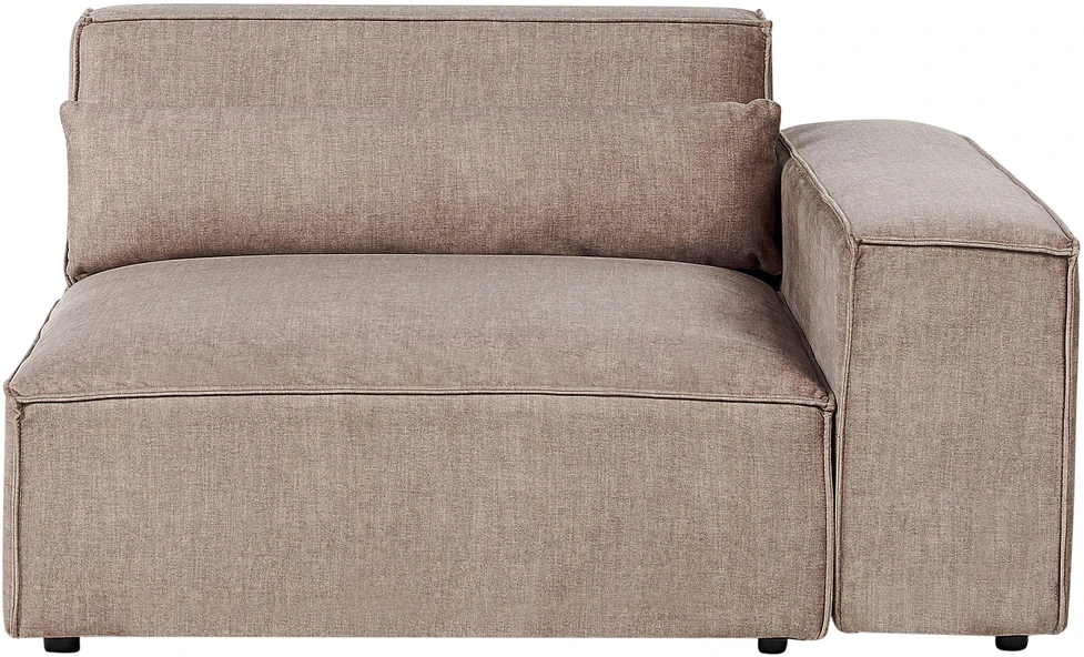 Beliani Modulinė kampinė sofa 3 vietų HELLNAR, šviesiai ruda, dešininė