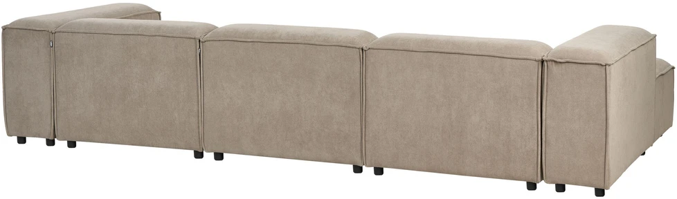 Beliani Modulinė kampinė sofa 4 asmenims ARDAL dešininė, šviesiai ruda, velvetas