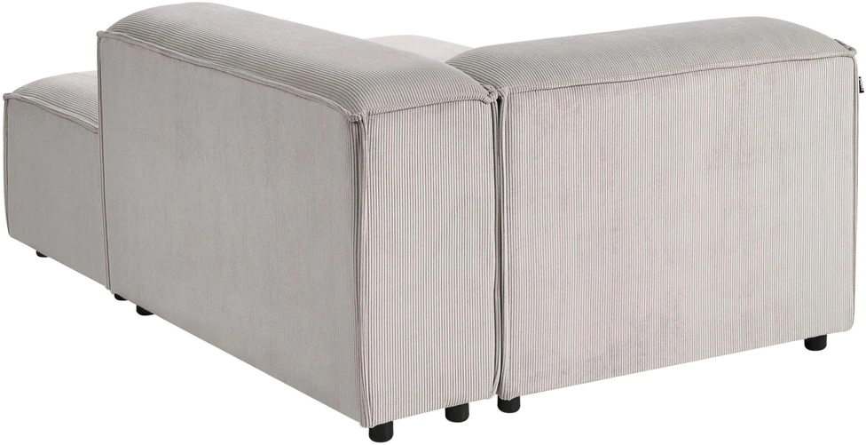 Beliani Modulinė kampinė sofa 4 asmenims ARDAL, velvetinė, smėlio ir pilkos spalvos, kairinė