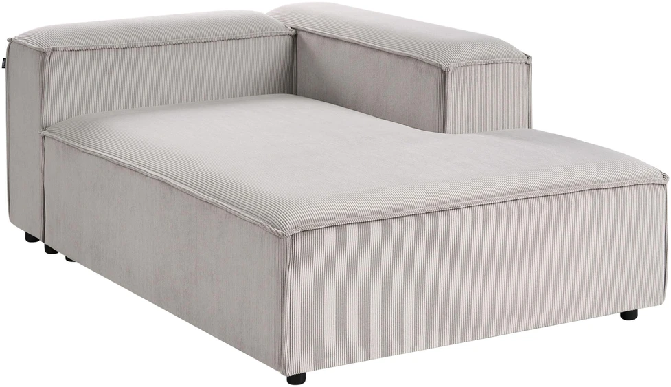 Beliani Modulinė kampinė sofa 4 asmenims ARDAL, velvetinė, smėlio ir pilkos spalvos, kairinė