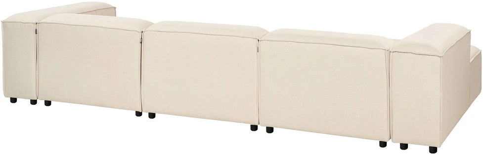 Beliani Modulinė kampinė sofa 4 asmenims ARDAL, smėlio spalvos, dešininė