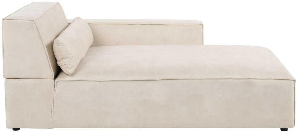 Beliani Modulinė kampinė sofa 4 asmenims HELLNAR, veliūras, šviesiai smėlio spalvos, kairinė