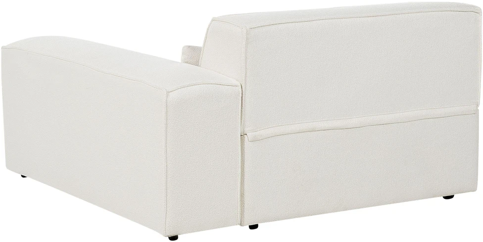 Beliani Modulinė kampinė sofa HELLNAR, 3 vietų, kairinė, kreminė balta, Boucle