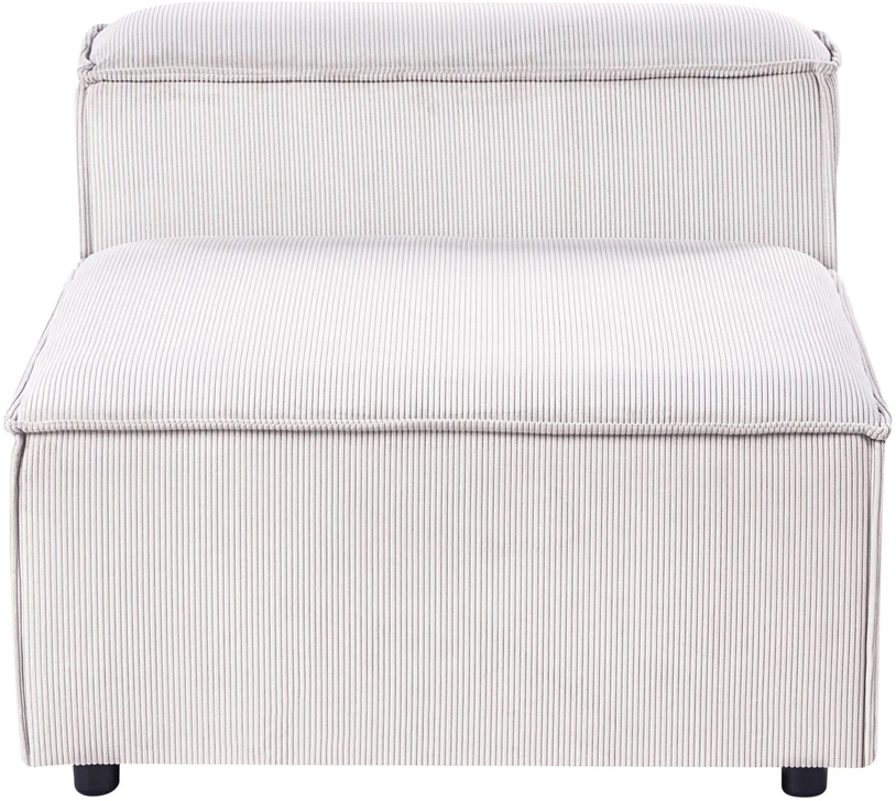 Beliani Modulinė sofa 3 asmenims ARDAL, kreminė balta, velvetas