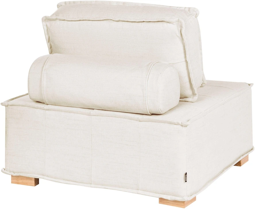 Beliani Modulinė sofa 3 asmenims TIBRO, sulaužyta balta