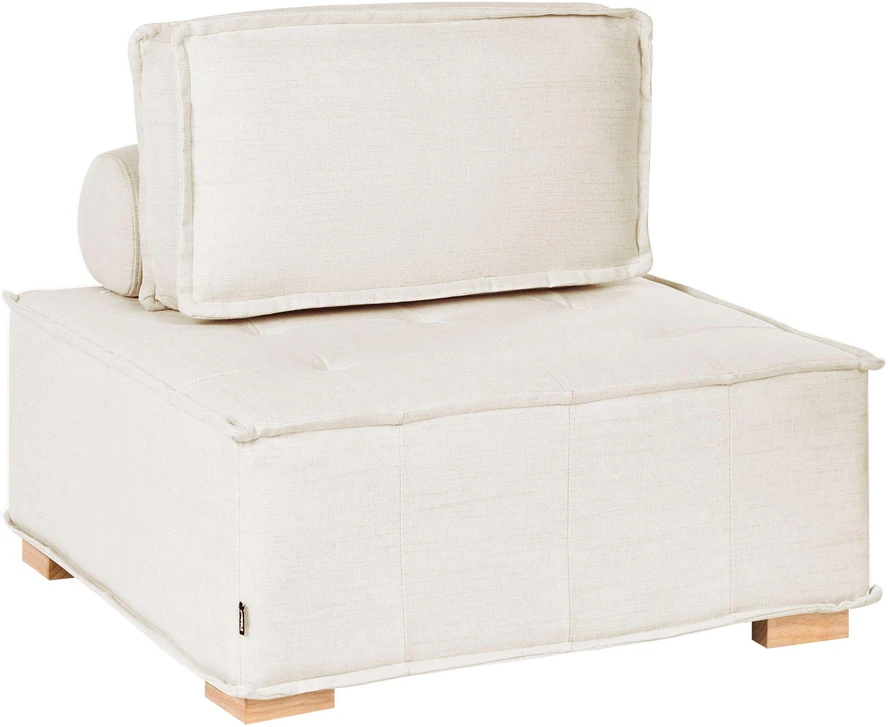 Beliani Modulinė sofa 3 asmenims TIBRO, sulaužyta balta