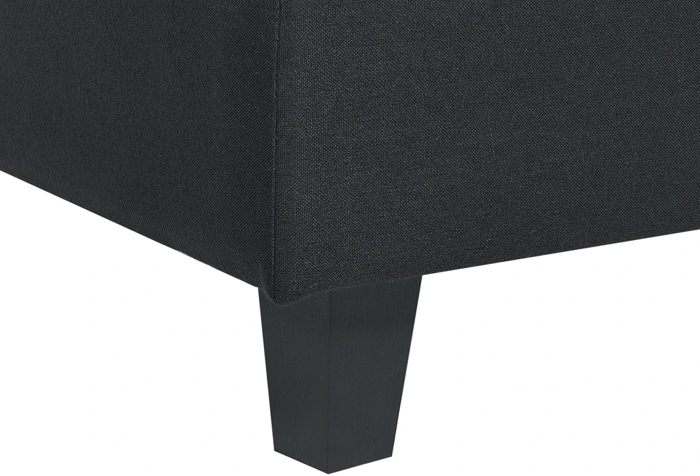 Beliani Modulinė sofa UNSTAD 4 asmenims, kairinė, juoda