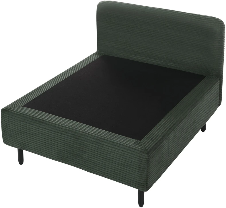 Beliani Modulinė U formos sofa 4 asmenims EGERIS tamsiai žalia velvetas