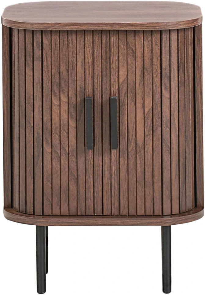 Beliani Naktinis stalelis BRADLEY tamsiai rudas
