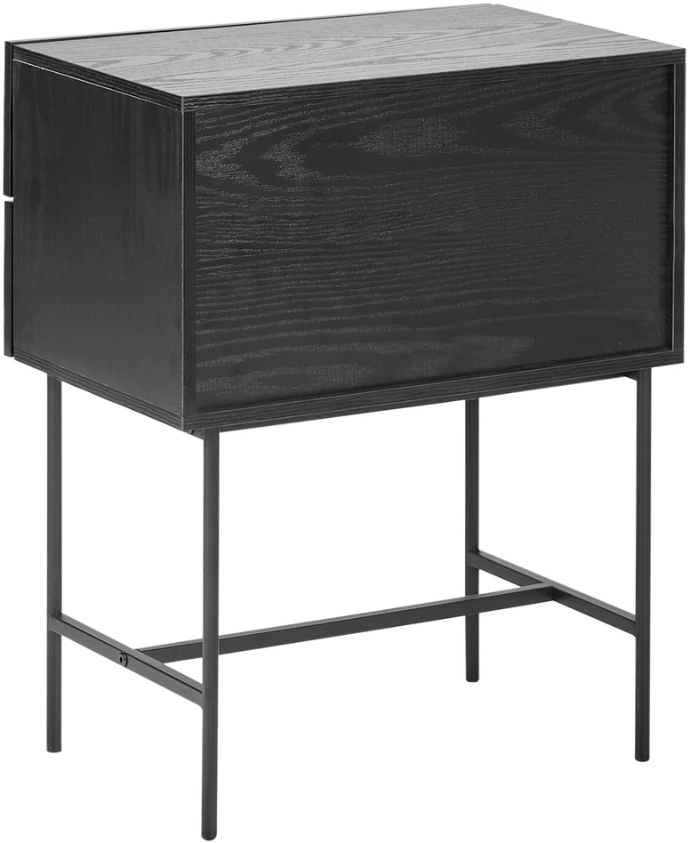 Beliani Naktinis staliukas 2 stalčių COVENTRY juodas