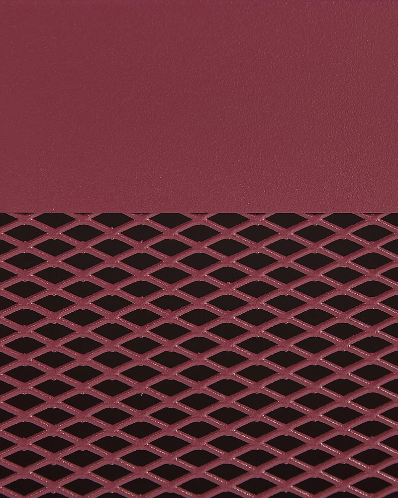 Beliani Naktinis staliukas OSSETT metalinis bordo spalvos