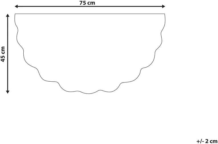Beliani „NULATO“ durų kilimėlis, spalvingas, 45 × 75 cm, povas, kokoso pluoštas