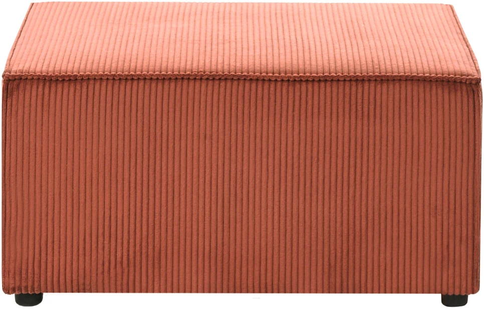 Sofa Beliani Otomana LEMVIG velvetinis dirbtinis pluoštas, auksinės rudos spalvos