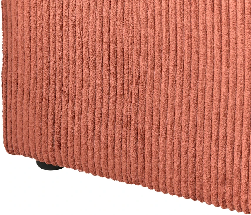Sofa Beliani Otomana LEMVIG velvetinis dirbtinis pluoštas, auksinės rudos spalvos