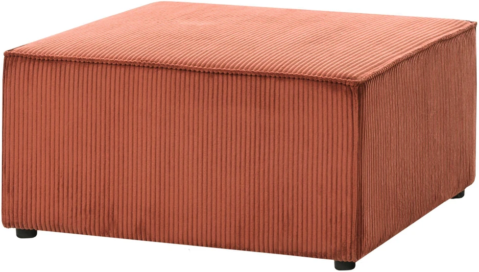 Sofa Beliani Otomana LEMVIG velvetinis dirbtinis pluoštas, auksinės rudos spalvos