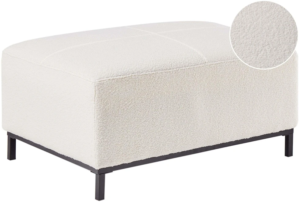 Beliani Otomana OSLO Boucle balta