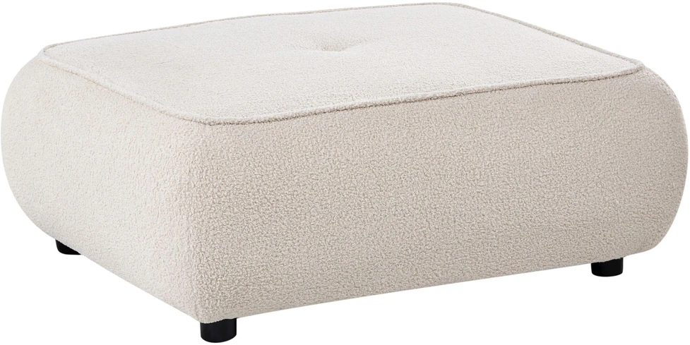 Sofa Beliani Otomana SALLA Boucle, kreminė balta