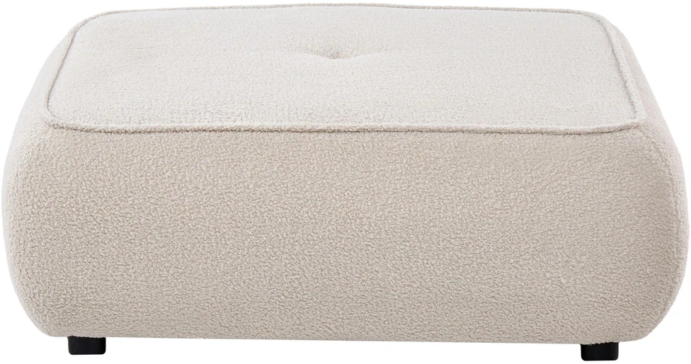 Sofa Beliani Otomana SALLA Boucle, kreminė balta