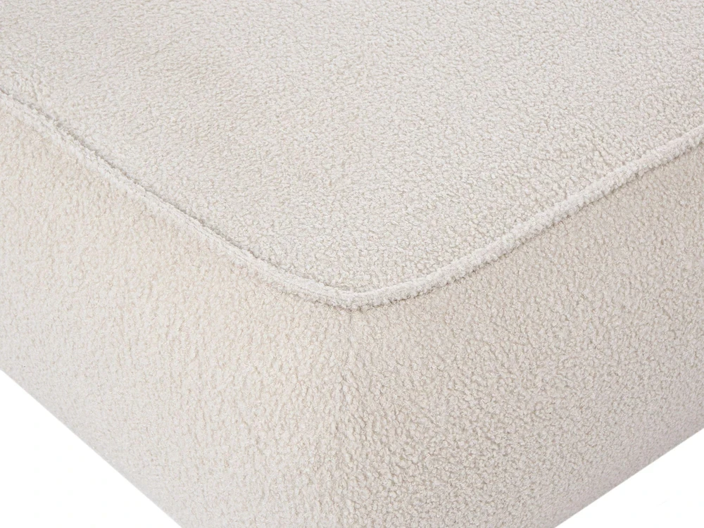 Sofa Beliani Otomana SALLA Boucle, kreminė balta