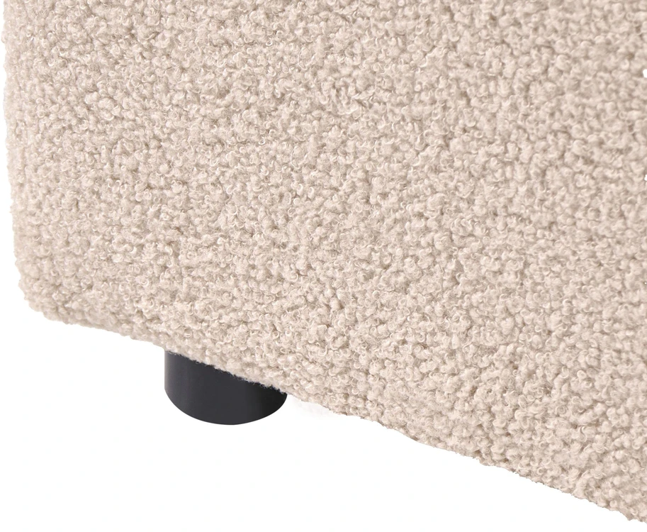 Sofa Beliani Otomanas AXEBO Boucle smėlio spalvos