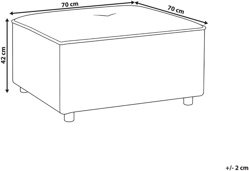 Sofa Beliani Otomanas AXEBO Boucle smėlio spalvos