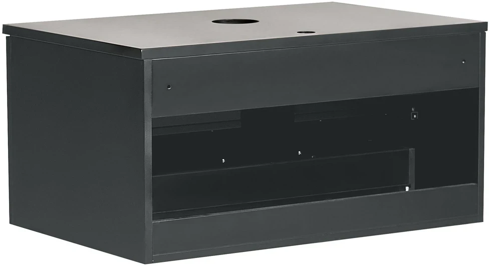 Beliani Pakabinama vonios kambario praustuvo spintelė ALZIRA 80 cm, juoda
