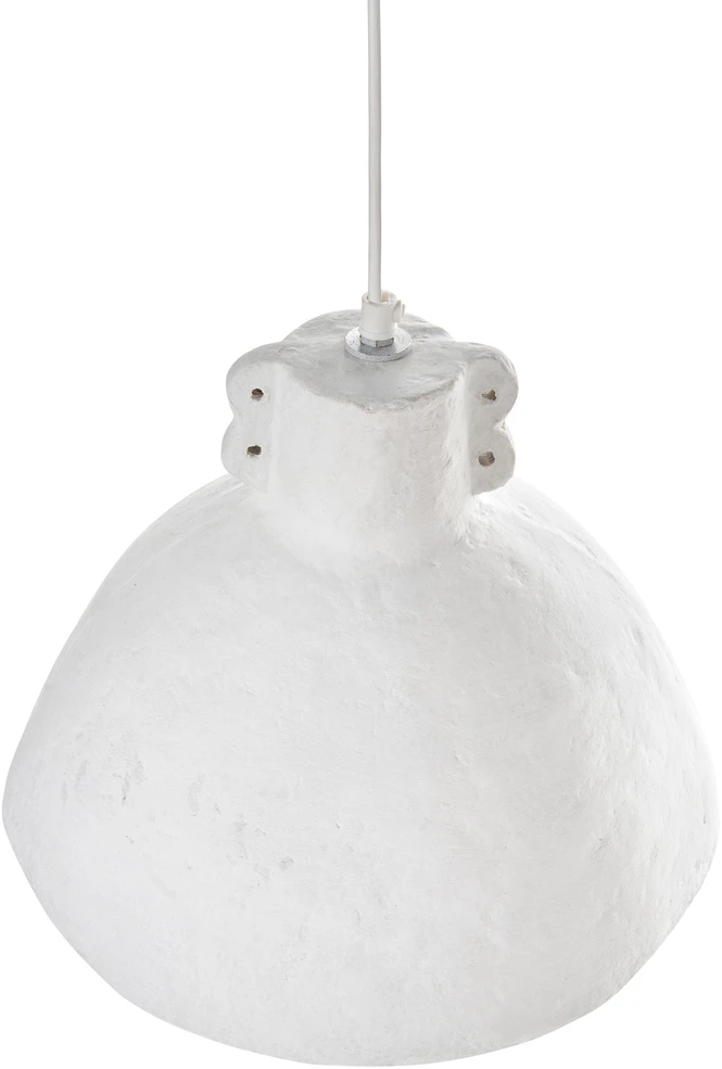 Beliani Pakabinamas šviestuvas MIGUELETE papier-mâché baltas