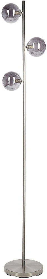Beliani Pastatomas šviestuvas RAMIS metalinis, sidabrinis