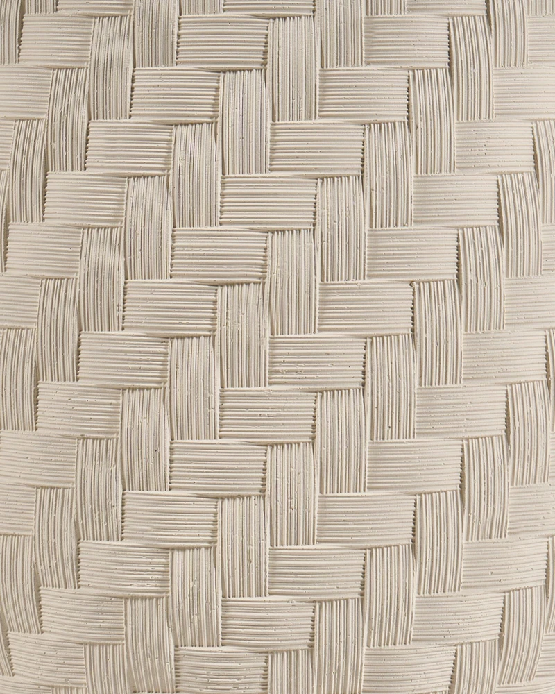 Beliani Pastatomas vazonas PAVONE 27 cm smėlio spalvos