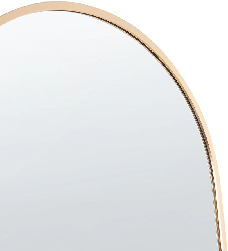 Beliani Pastatomas veidrodis BAGNOLET 150 cm metalinis auksinis