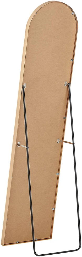 Beliani Pastatomas veidrodis BAGNOLET 150 cm metalinis auksinis