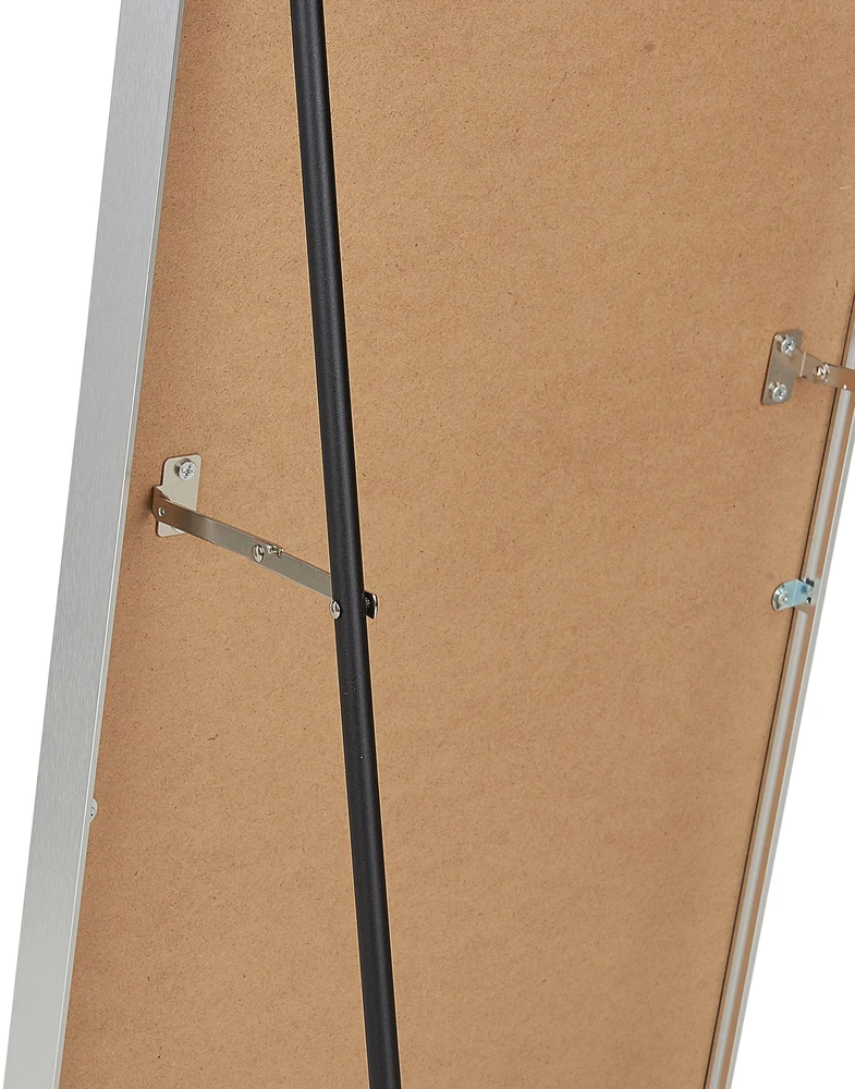 Beliani Pastatomas veidrodis BAGNOLET 150 cm, metalinis, sidabrinis