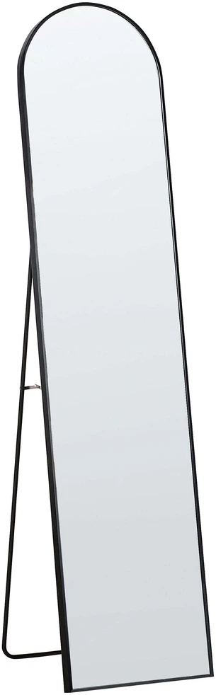 Beliani Pastatomas veidrodis BAGNOLET 150 cm metalinis juodas