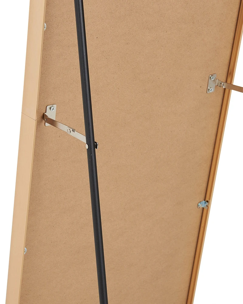 Beliani Pastatomas veidrodis BAGNOLET 150 cm metalinis auksinis