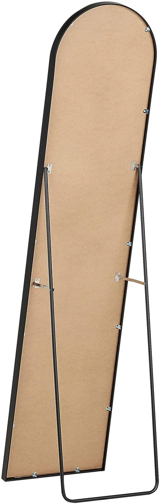 Beliani Pastatomas veidrodis BAGNOLET 150 cm metalinis juodas