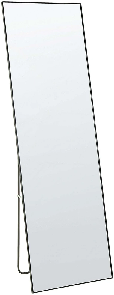 Beliani Pastatomas veidrodis BEAUVAIS 156 cm metalinis juodas