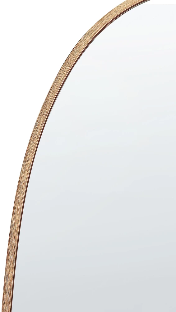Beliani Pastatomas veidrodis LARCHE 160 cm, metalinis, auksinis