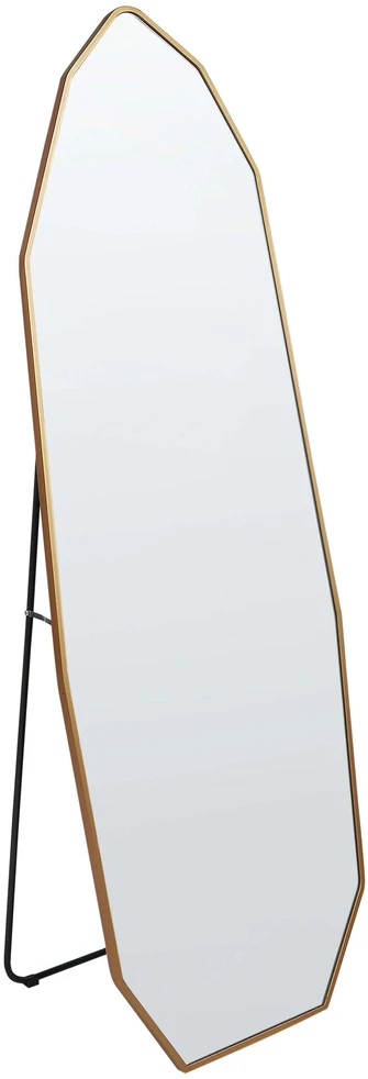 Beliani Pastatomas veidrodis TARTAS 165 cm metalinis auksinis