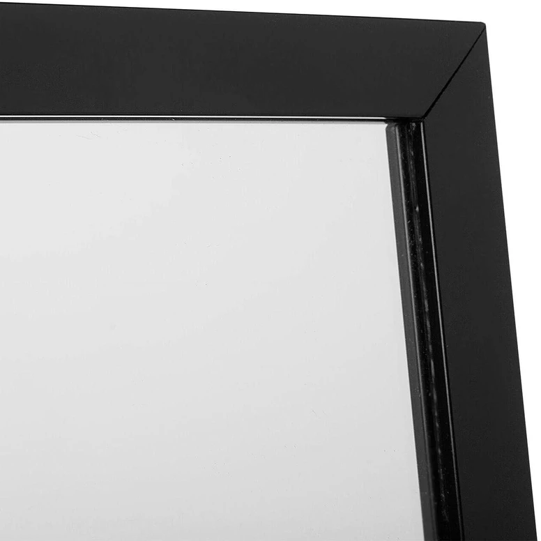 Beliani Pastatomas veidrodis TORCY 140 cm, juodas