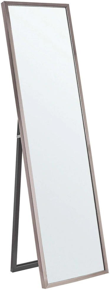 Beliani Pastatomas veidrodis TORCY 140 cm, sidabrinis