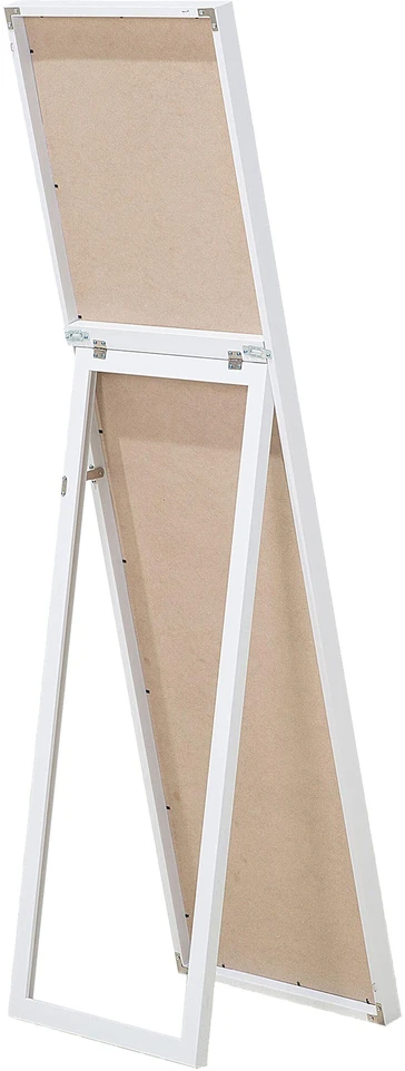 Beliani Pastatomas veidrodis TORCY 140 cm Baltas