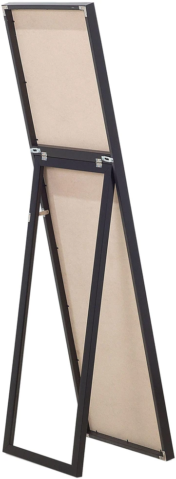 Beliani Pastatomas veidrodis TORCY 140 cm, juodas