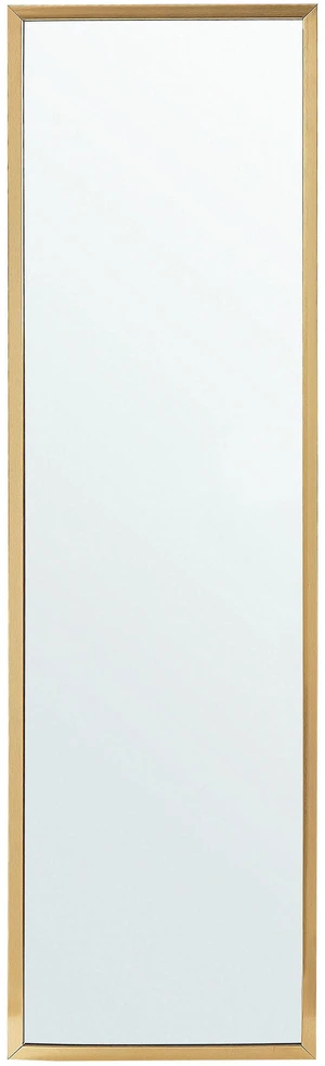 Beliani Pastatomas veidrodis TORCY 140 cm auksinis