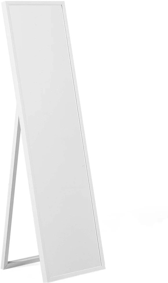 Beliani Pastatomas veidrodis TORCY 140 cm Baltas