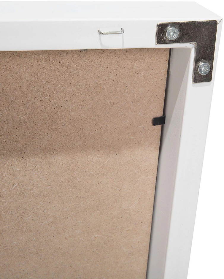 Beliani Pastatomas veidrodis TORCY 140 cm Baltas